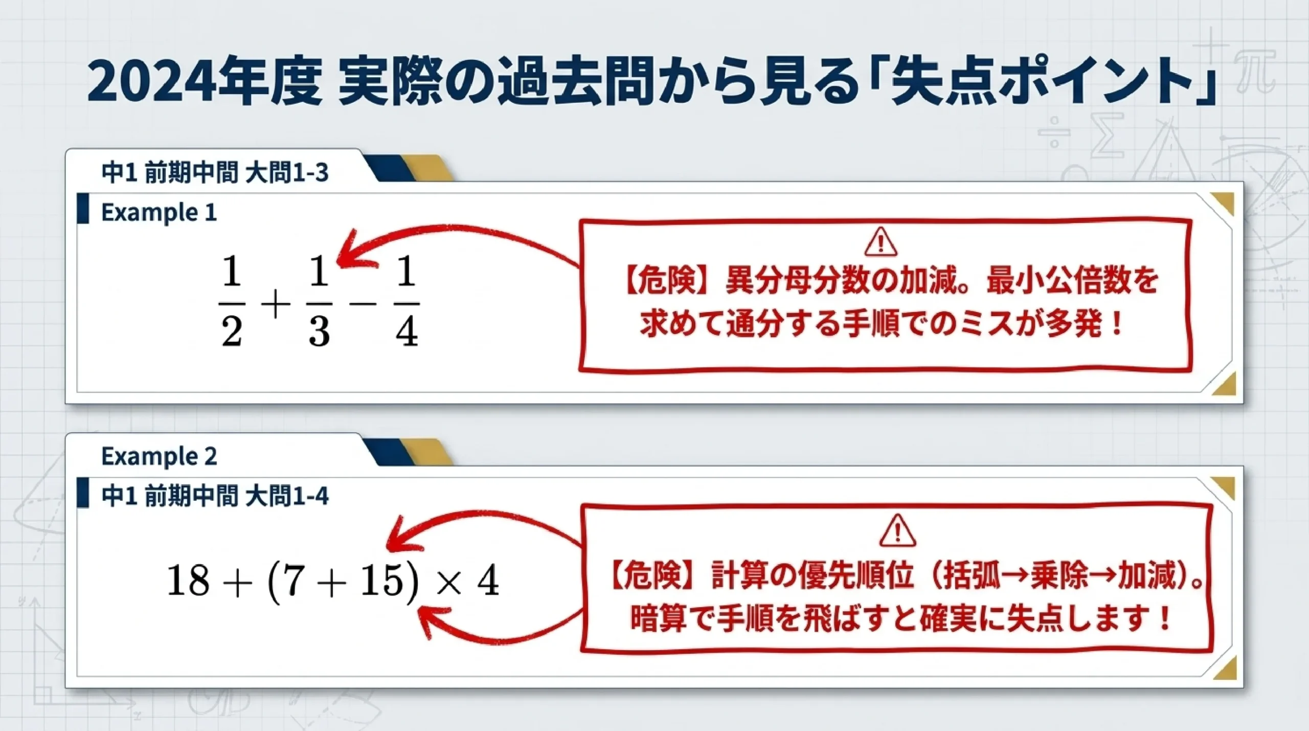 あざみ野中学校の定期テスト対策|数学の出題傾向と点数アップの勉強法|# 抽出テキスト