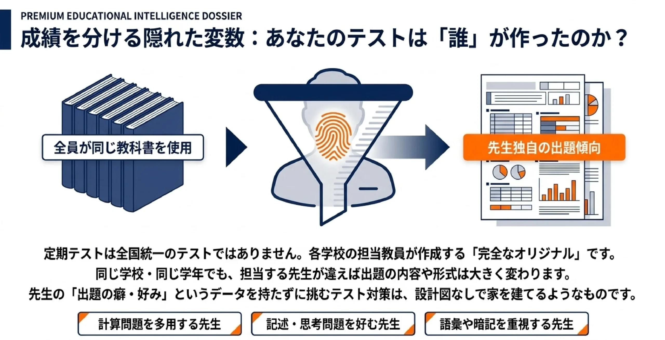 すすき野中・あざみ野中の先生別出題傾向を徹底分析|MySTEP定期テス|PREMIUM EDUCATIONAL INTELLIGENCE DOSSIER