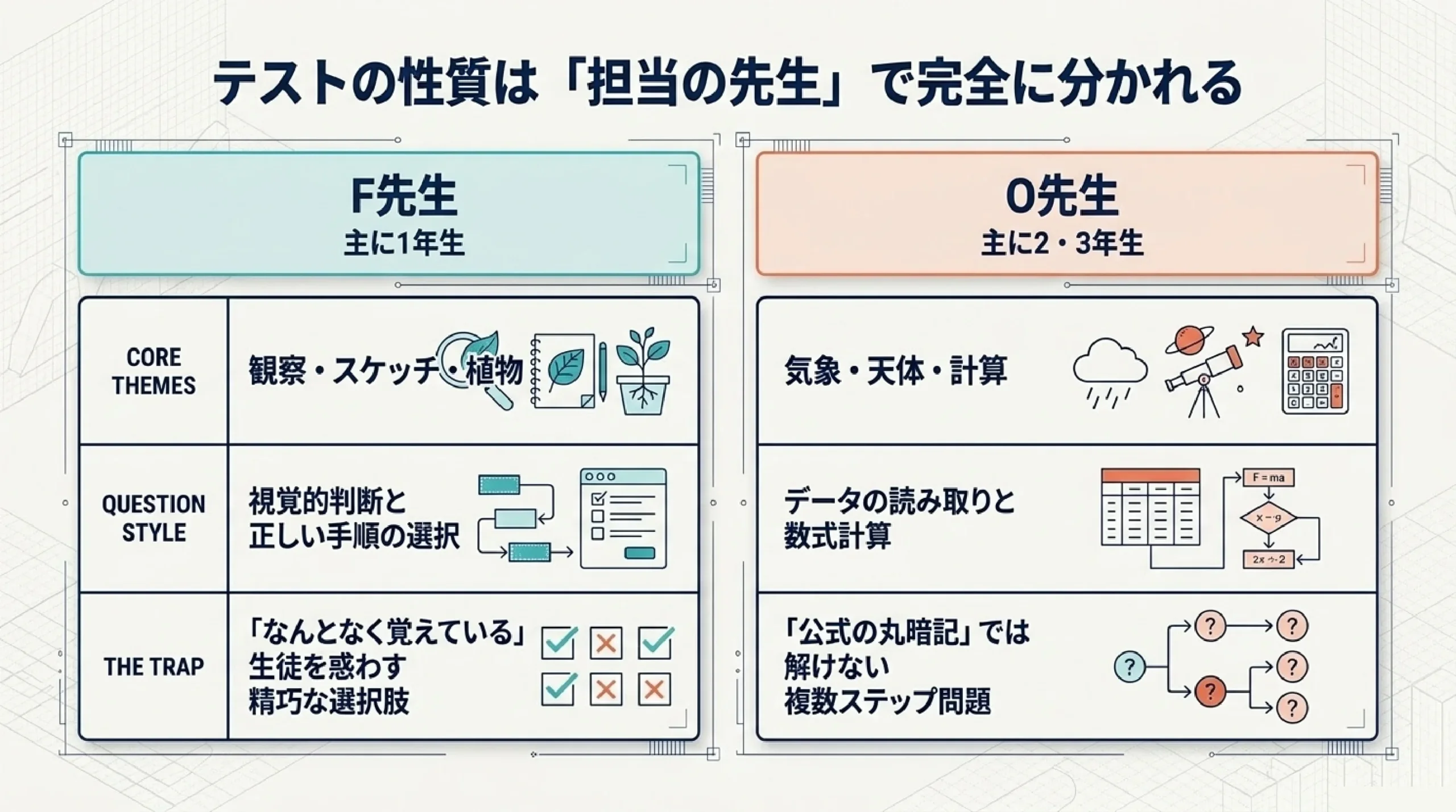 あざみ野中学校の定期テスト対策｜理科の出題傾向と攻略法｜図解スライド3