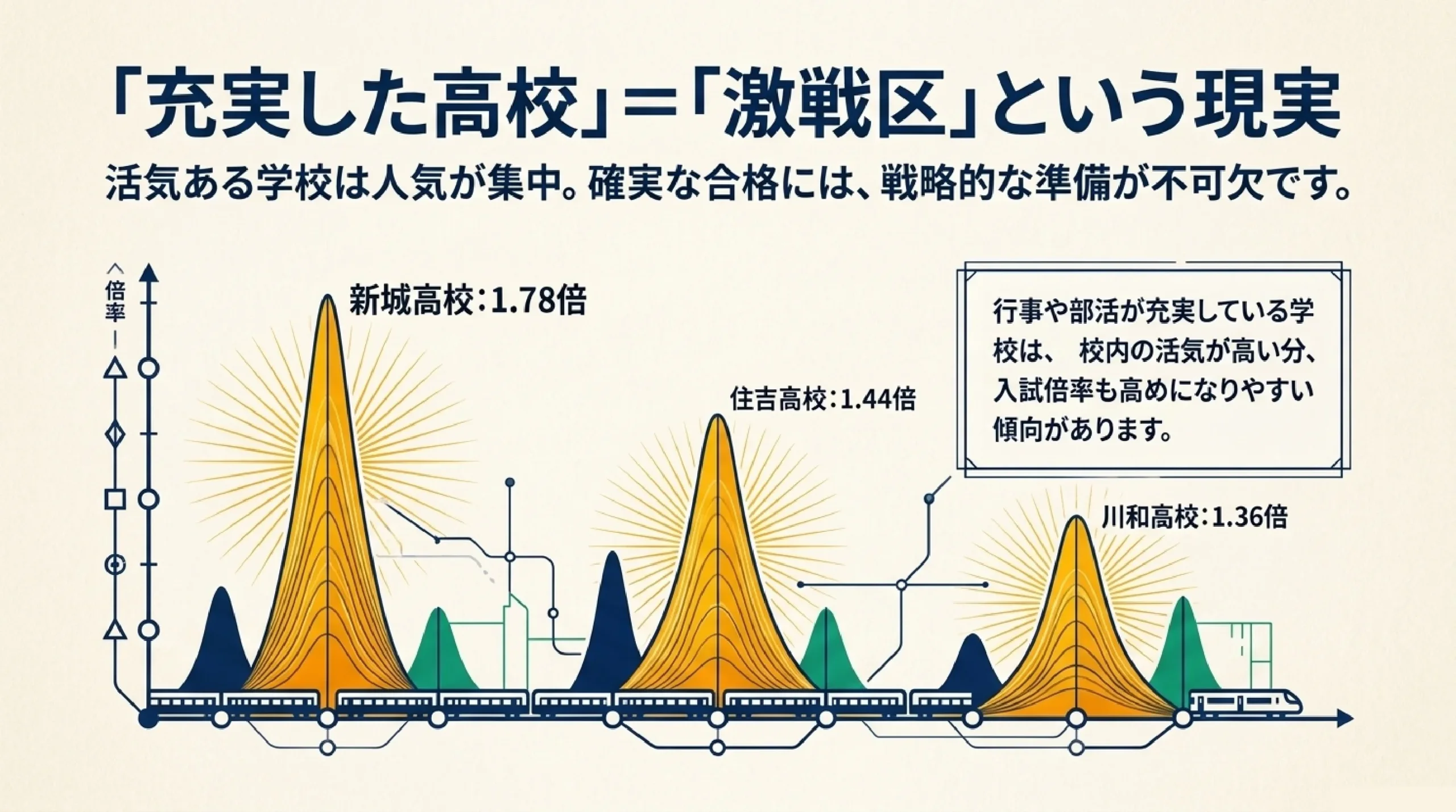 行事が盛んで高校生活が充実する公立高校｜あざみ野・すすき野から通える高校｜図解スライド7