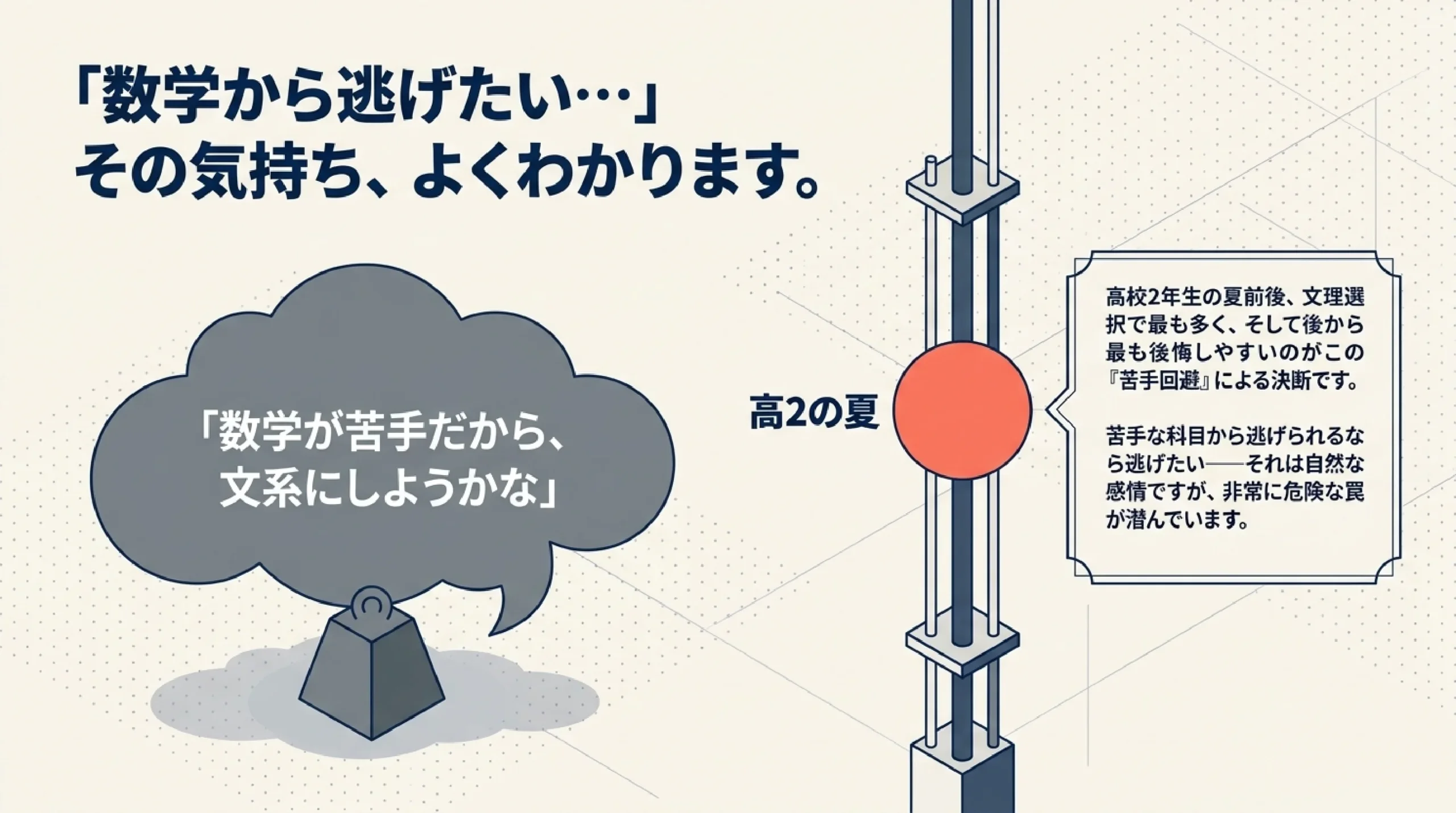 「数学が苦手だから文系」が危険な理由｜文理選択の落とし穴