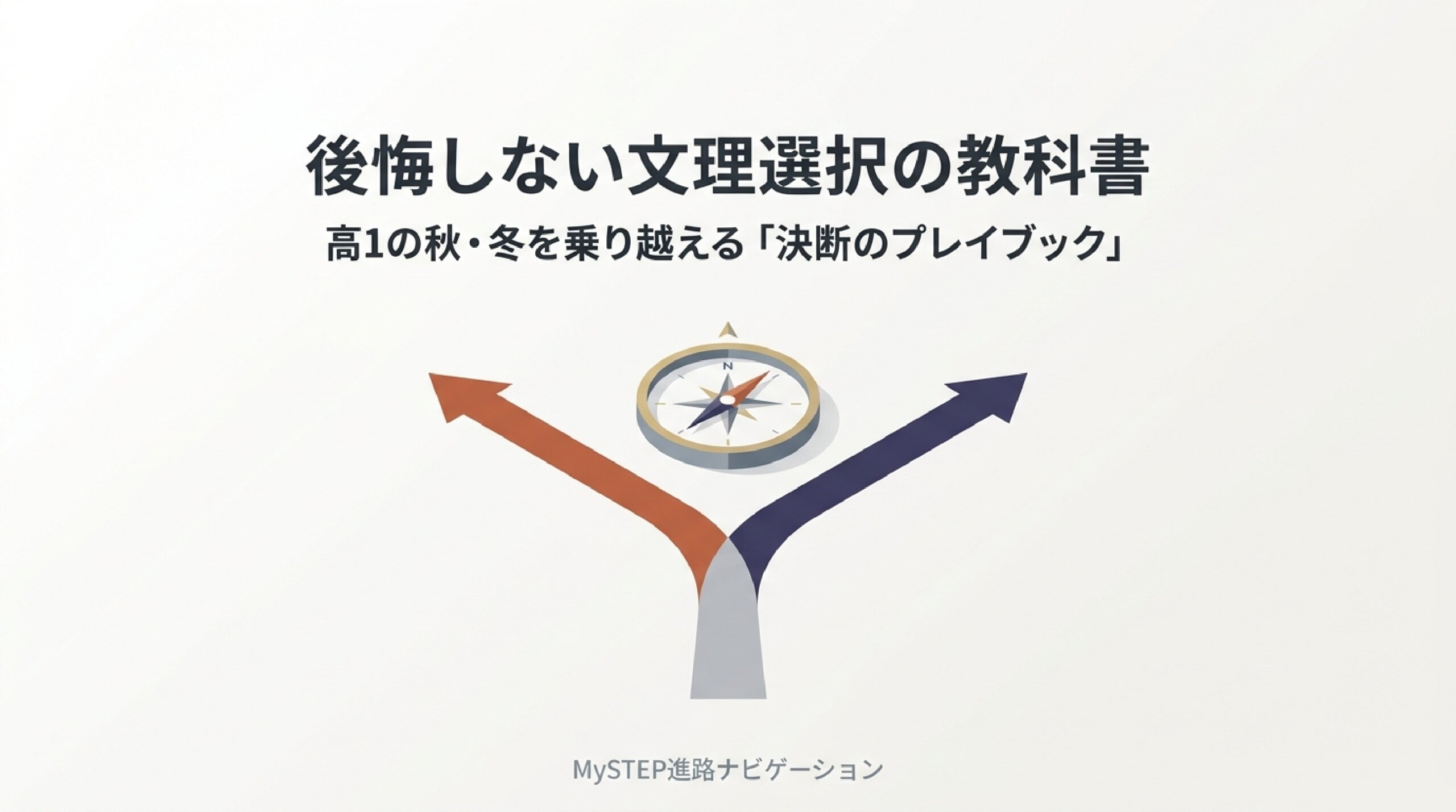 高1の秋に迫る文理選択｜後悔しないためのチェックリスト