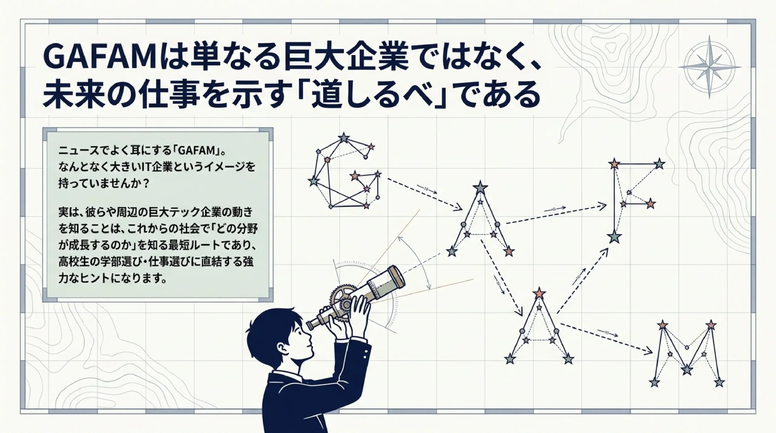 GAFAM・巨大テックとは？いま伸びる成長産業を高校生向けに解説