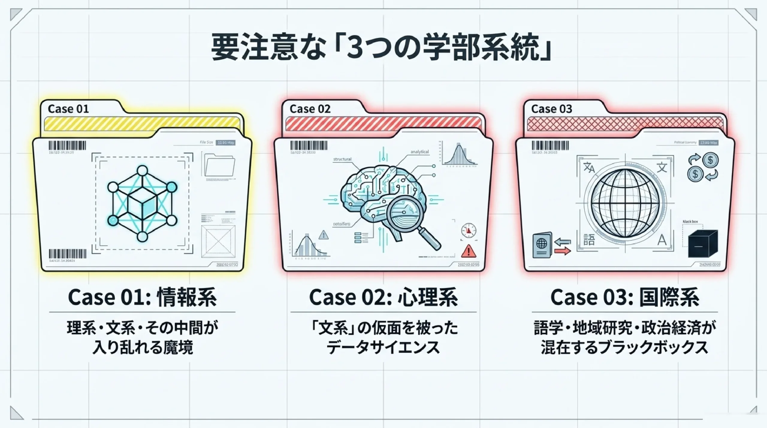 「学部名にだまされない」同じ名前でも中身が違う学部の見抜き方｜要注意な「3つの学部系統」