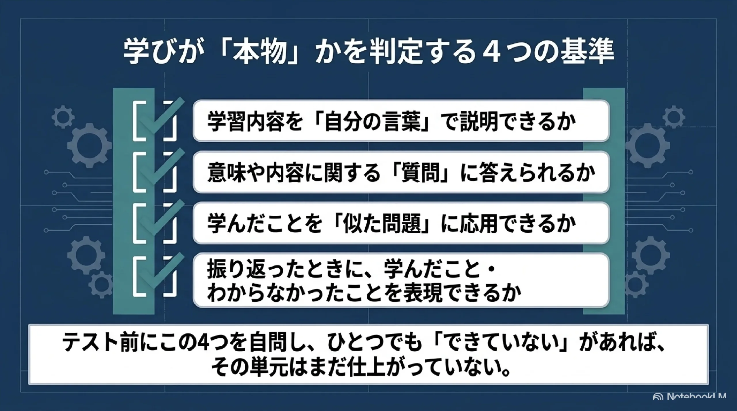 成績の上がる正しい勉強法【質・量・気持ち】とは？｜あざみ野・すすき野の個別指導塾MySTEP｜図解スライド11