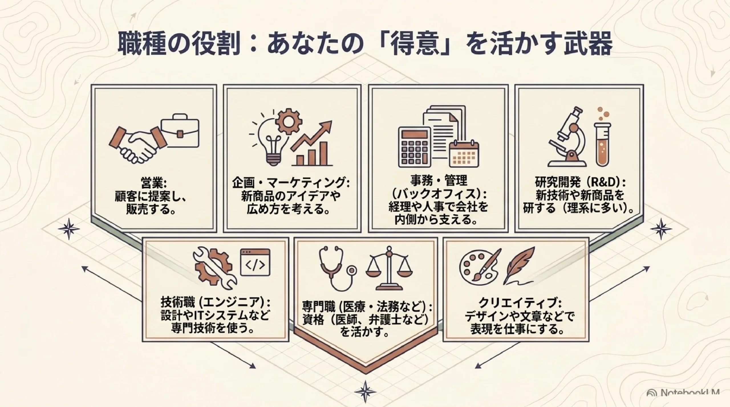 どんな仕事がある？職種と業界の全体像を高校生向けにやさしく解説