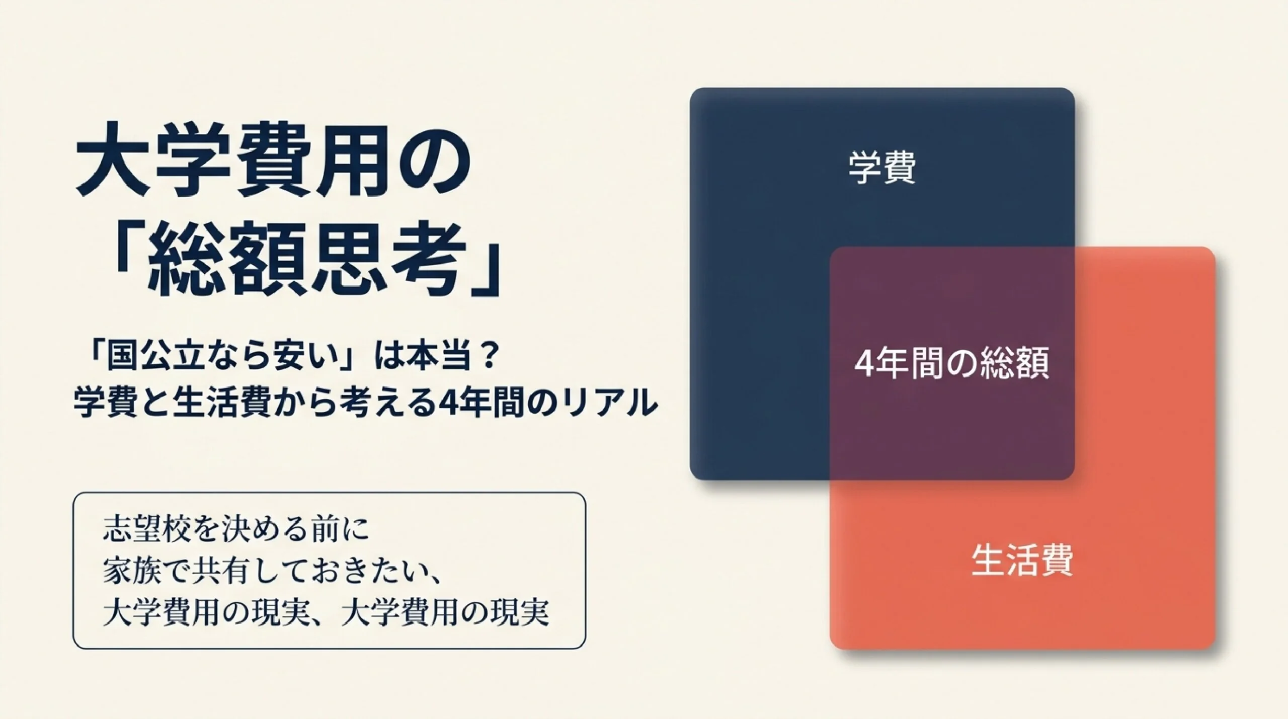 地方国公立 vs 都市私立|大学の費用と一人暮らしを数字で比較
