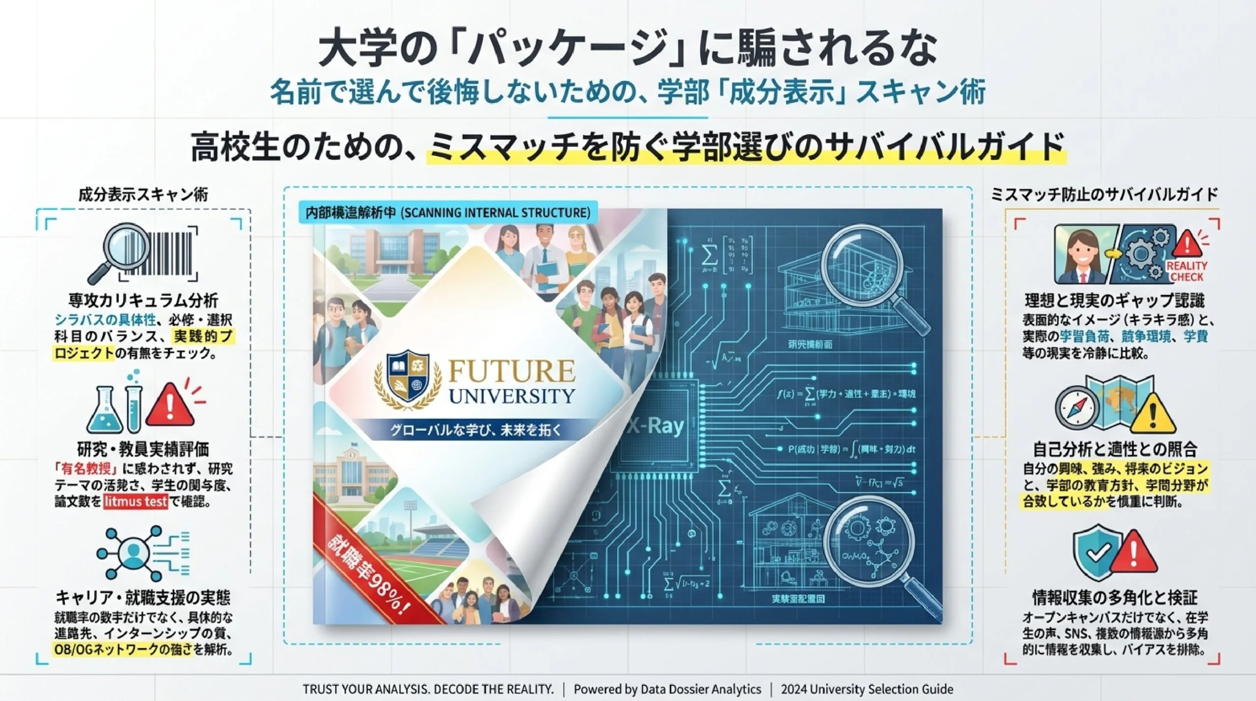 「学部名にだまされない」同じ名前でも中身が違う学部の見抜き方