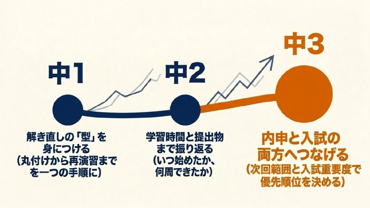 中1・中2・中3で異なる定期テスト返却後の重点｜あざみ野・すすき野の個別指導塾MySTEP