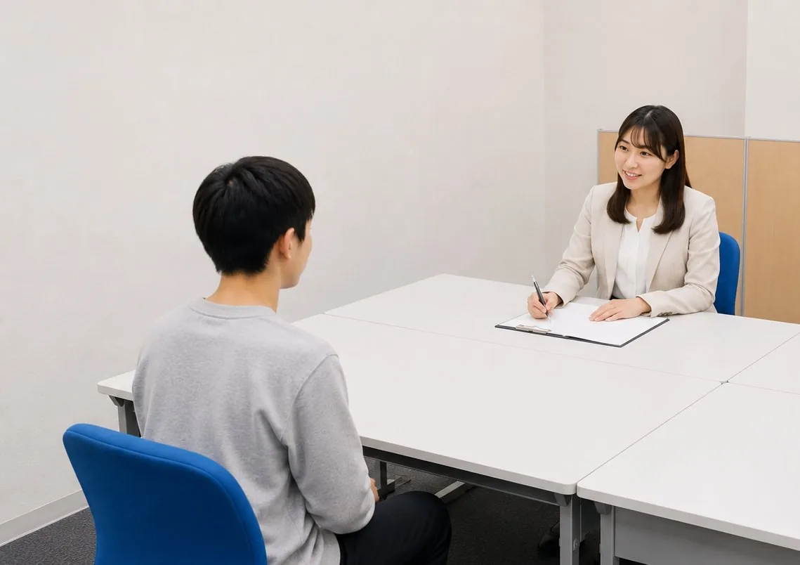 MySTEPの講師による学習サポート・面談の様子