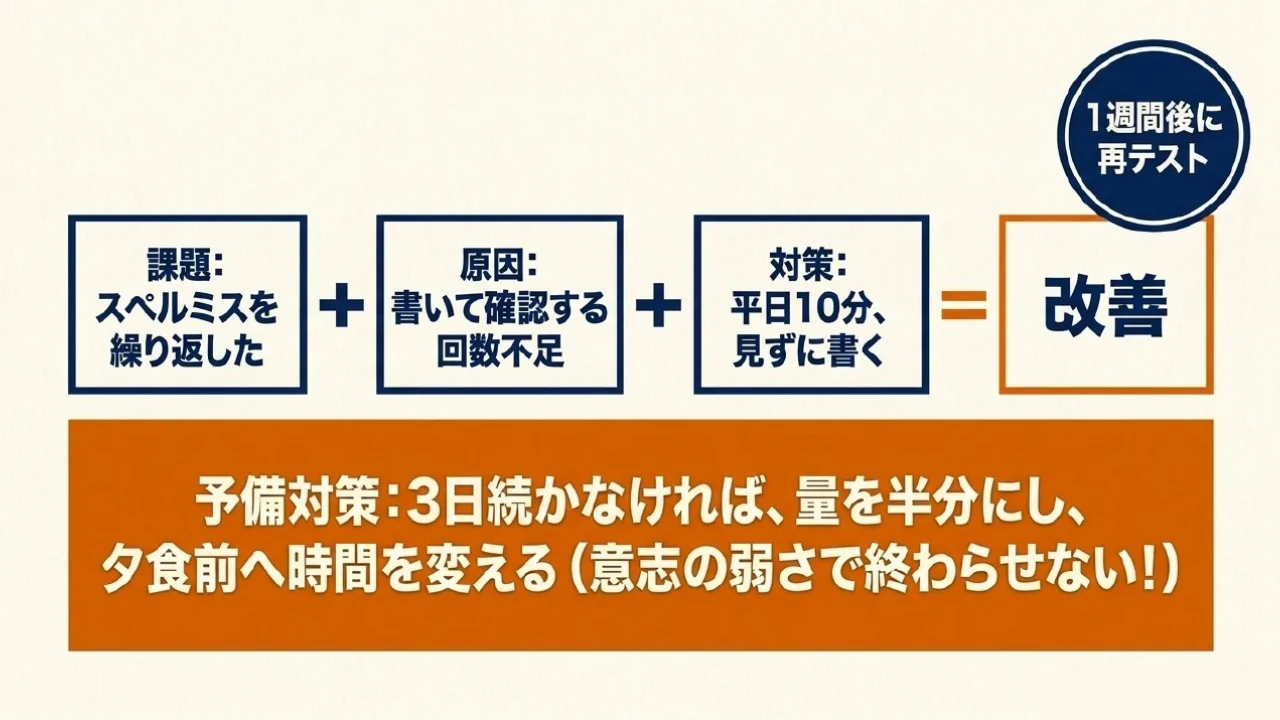定期テスト後の課題・原因・対策・予備対策の改善計画｜あざみ野・すすき野の個別指導塾MySTEP